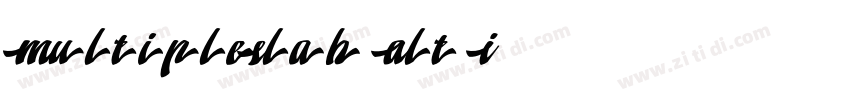 MultipleSlab Alt I字体转换